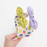 Girl Hairband Bunny Strawberry Wide (GHB9447)